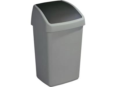 Sunware Delta Prullenbak Met Swingdeksel 25l Grijs