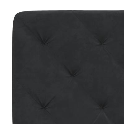 Bedframe met LED-verlichting fluweel zwart 160x200 cm