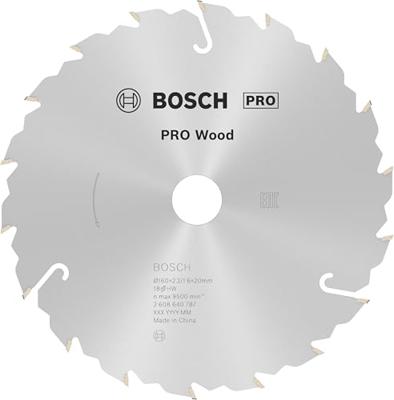 Bosch Accessoires Cirkelzaagblad Standard for Wood Speed 160 x 20 x 2,4 mm, 18 1st - 2608640787 Bosch Accessoires Cirkelzaagblad Standard for Wood Speed 160 x 20 x 2,4 mm, 18 1st - 2608640787