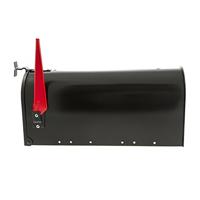 Amerikaanse brievenbus US Mailbox - aluminium zwart - thumbnail