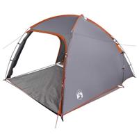 Tent met dak Grijs en Oranje Large Polyester en glasvezel - thumbnail