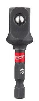Milwaukee SchockWave™ Krachtdop Adapter ¼" Zeskant - ½" Vierkant - 4932478803