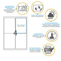 Herma 9539 Folie-etiketten 99.1 x 139 mm Folie, mat Wit 160 stuk(s) Extra sterk hechtend Laser (zwart/wit), Laser (kleur), Kopiëren (zwart/wit), Kopiëren - thumbnail