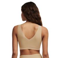 Bralette top met vulling - Soft Stretch - Padded top - Bralette / BH Top naadloos dames - Rood - zwart - Huidskleur - thumbnail