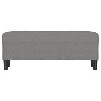 Bankje 100x35x41 cm stof donkergrijs - thumbnail