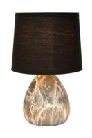 Lucide MARMO - Tafellamp - Ø 16 cm - 1xE14 - Zwart - thumbnail