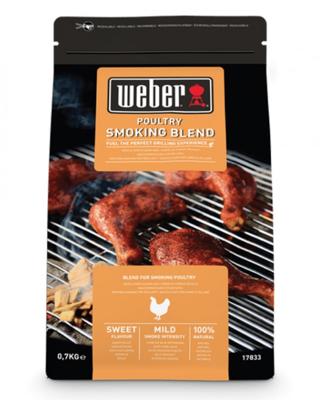 Weber houtsnippers smoking poultry