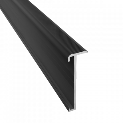 Küberit - Trapneusprofiel 845 Antracietgrijs mat F18 14x43mm t.b.v. 2-3mm PVC - 300cm Küberit - Trapneusprofiel 845 Antracietgrijs mat F18 14x43mm t.b.v. 2-3mm PVC - 300cm