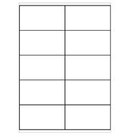 A4 etiketten 105 x 57 mm wit 100 vel huismerk - thumbnail