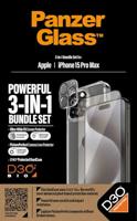 PanzerGlass 3-in-1 Ultra Wide Fit Bundle Glass + Case + Lens Set (hoesje + beschermglas) Apple iPhone 15 Pro Max - thumbnail