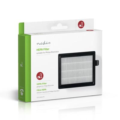 Nedis HEPA-Vervangingsfilter | Wit / Zwart | 1 stuks - VCFI250ELPH VCFI250ELPH