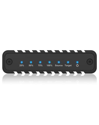 ICY BOX IB-2817MCL-C31 SDD-behuizing Zwart M.2 Stroomvoorziening via USB