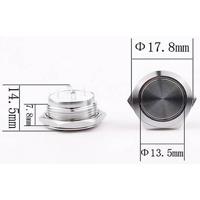 TRU COMPONENTS TC-9563744 Druktoets 12 V 0.005 A 1x uit/(aan) Contact element (Ø x h) 17.8 mm x 14.5 mm IP65 1 stuk(s) Bulk - thumbnail