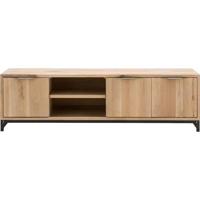 Goossens Tv Meubel Max, 3 deuren 1 open vak 40 cm diep - thumbnail