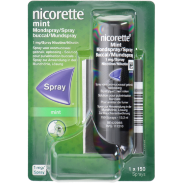 Nicorette Mondspray mint 1mg 13 Milliliter Nicorette Mondspray mint 1mg 13 Milliliter