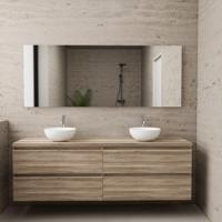 ACTIE BWS Badmeubel | Paris | Canyon Oak | 160 cm | met topplaat - thumbnail