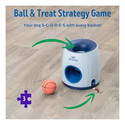 Trixie dog activity strategiespel ball&treat wit / blauw