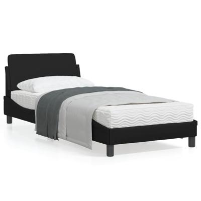 Bedframe "Dover" kunstleer zwart 90x200 cm