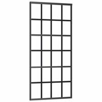 Schuifdeur met beslag 90x205 cm ESG-glas en aluminium - thumbnail