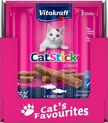 Kat Cat-Stick mini kabeljauw & tonijn Gebr. de Boon Vitakraft - Vitakraft Kat Cat-Stick mini kabeljauw & tonijn Gebr. de Boon Vitakraft - Vitakraft