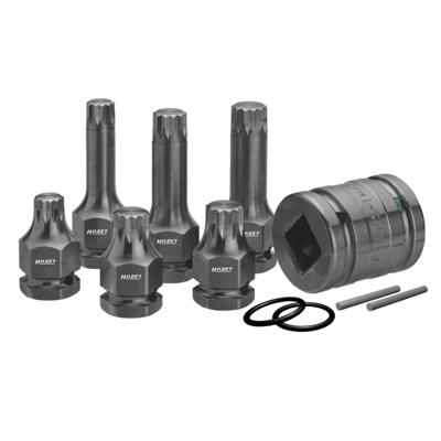 Hazet 990S/11 Kracht-dopsleutelinzetset 1/2 (12.5 mm) 11-delig
