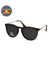 Spectrum polarized zonnebril rond tortoise goud grijs dames - thumbnail