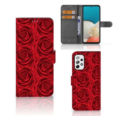 Samsung Galaxy A73 5G Hoesje Red Roses | Portemonnee hoesje Samsung Galaxy A73 5G Hoesje Red Roses | Portemonnee hoesje