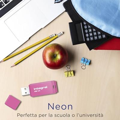 Integral Neon USB 3.0 stick, 64 GB, roze Integral Neon USB 3.0 stick, 64 GB, roze