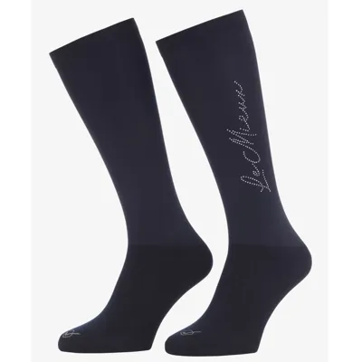 LeMieux Competition Sparkle socks donkerblauw maat:m