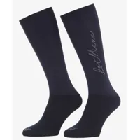 LeMieux Competition Sparkle socks donkerblauw maat:m - thumbnail