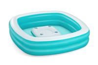 Bestway Opblaasbare Kinderzwembad 2 KAMER Familie Drijvende Tafel 218x218x48 cm +6 Jaar 54446 - thumbnail