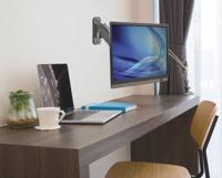 Manhattan 461603 Monitor-wandbeugel 1-voudig 43,2 cm (17) - 81,3 cm (32) Zwart Draaibaar, In hoogte verstelbaar, Kantelbaar, Zwenkbaar, Roteerbaar - thumbnail