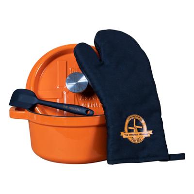 Solinger the windmill premium gietijzeren braadpan 2.5l oranje/emaille