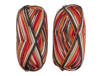 crelando Wollen breigaren (Oranje/rood)