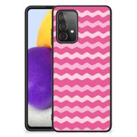 Samsung Galaxy A72 (5G/4G) Back Case Waves Pink - thumbnail