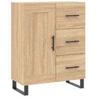 Dressoir 69,5x34x90 cm bewerkt hout sonoma eikenkleurig - thumbnail