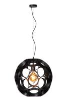 Lucide HANNELORE - Hanglamp - Ø 40 cm - 1xE27 - Zwart - thumbnail