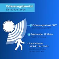 REV 0075362103 Bewegingsmelder Opbouw (op muur) 360 ° Wit IP55 - thumbnail