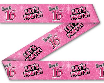 Afzetlint Sweet 16 Roze (12m)