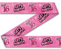 Afzetlint Sweet 16 Roze (12m) - thumbnail