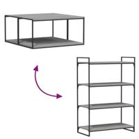 Wandschappen 4 st 80x40x1,5 cm bewerkt hout grijs sonoma eiken - thumbnail