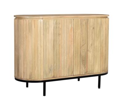 Livingfurn Smal Dressoir 'Noor' Mangohout, 115cm, kleur Naturel Livingfurn Smal Dressoir 'Noor' Mangohout, 115cm, kleur Naturel