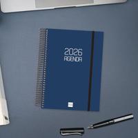 Agenda Finocam OPAQUE Blauw A5 15,5 x 21,2 cm 2026 - thumbnail
