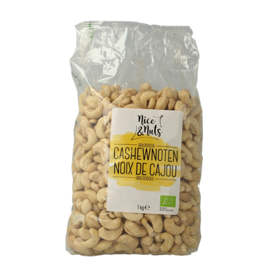 Nice & Nuts Cashewnoten rauw bio 1 Kilogram Nice & Nuts Cashewnoten rauw bio 1 Kilogram