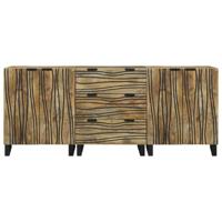 Badkamermeubelset met lade 3 pcs Bruin 180 x 33 x 75 cm - thumbnail