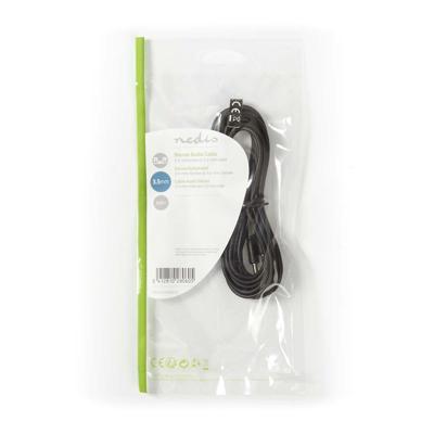 Nedis CAGP22005BK30 Stereo-audiokabel 3,5 Mm Male Dun - 3,5 Mm Male Dun 3,0 M Zwart