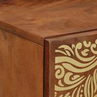 Dressoir met plank Bruin 40 x 33.5 x 75 cm Massief mangohout - thumbnail