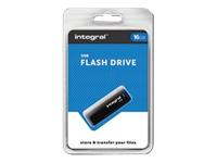 Integral USB 2.0 stick, 16 GB, zwart - thumbnail