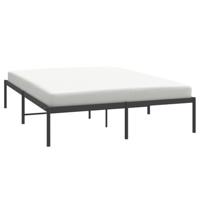 Bedframe metaal zwart 160x200 cm - thumbnail