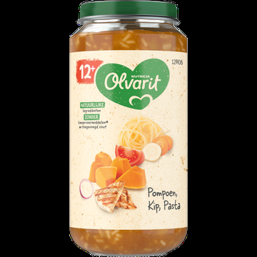 Olvarit 12m+ Pompoen Kip Pasta